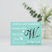 Les Faire-Part de Date de Couple Heureux (Debout devant)