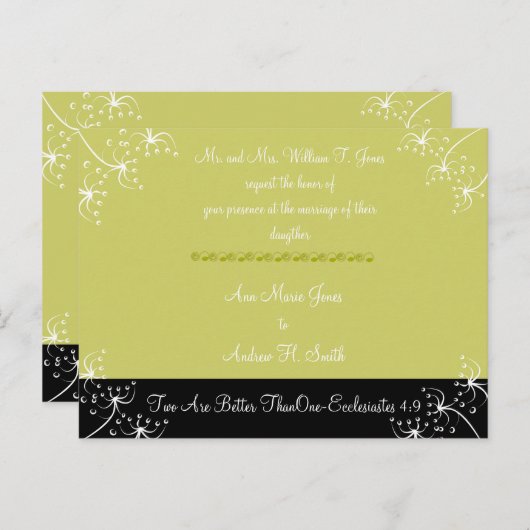 Les Faire-part de mariage chrétiennes Deux sont me (Devant / Derrière)