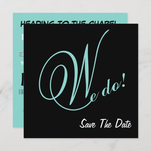 Les Faire-Part de Mariage Nous Sauvons la Date (Devant / Derrière)