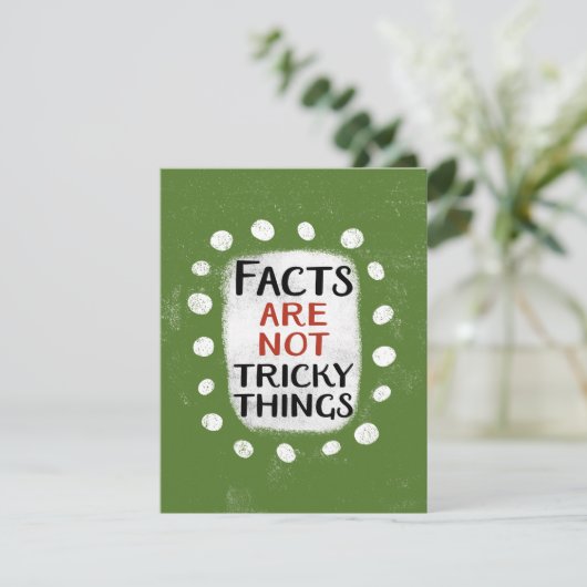 Les faits ne sont pas des choses compliquées carte (Debout devant)