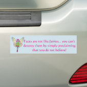 Les faits ne sont pas les fées bumper sticker (En voiture)