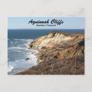 Les falaises d'Aquinnah de la carte postale du vig