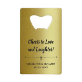 Les faveurs de mariage en or métallique (Dos)