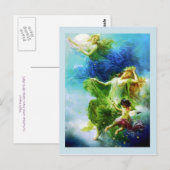 Les fées dans la carte postale nocturne (Devant / Derrière)