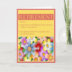 Les félicitations de Diva pour votre carte de retr