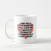 Les femmes aiment le yaourt Mug drôle (Gauche)