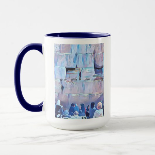 Les femmes au mur occidental Jérusalem Mug (Gauche)