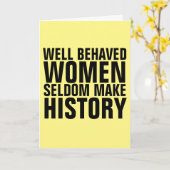 LES FEMMES BIEN COMPORTÉES FONT DES CARTES D'HISTO (Fleur jaune)