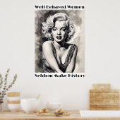 Les Femmes Bien Comportées Font Rarement Poster Hi (Cuisine)