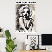 Les Femmes Bien Comportées Font Rarement Poster Hi (Bureau à domicile)