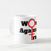 Les femmes contre Trump Coffee Mug (Devant gauche)