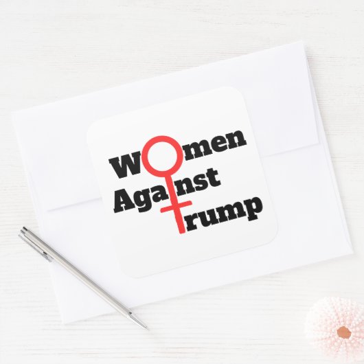 Les femmes contre Trump Sticker (Enveloppe)