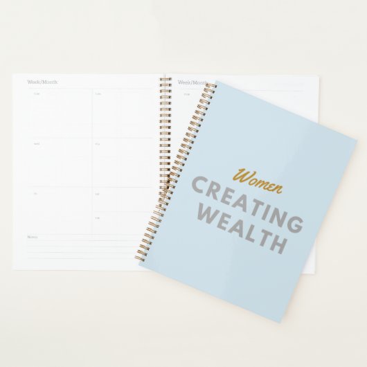 Les femmes créent un planificateur de richesse (Devant avec enveloppe)