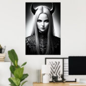 Les femmes démon Lord | AI Art Poster (Bureau à domicile)