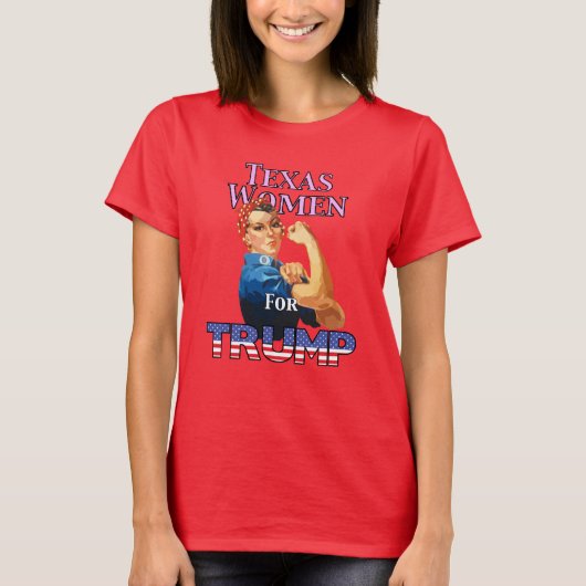Les Femmes Du Texas Pour Trump T-Shirt (Devant)