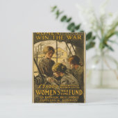 Les femmes gagnent la carte postale de guerre (Debout devant)