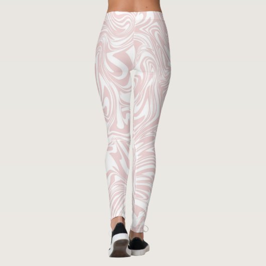 Les Femmes Leggings - Pink Pattern (Dos)