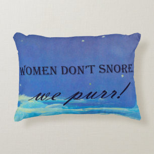 Les femmes ne ronflent pas, on purge le coussin