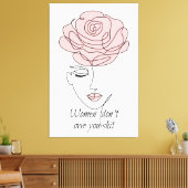 Les femmes ne vous doivent pas toile Imprimer (Insitu(Salon))