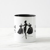 Les femmes ont inspiré la tasse de tasse de café (Centre)