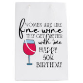 Les femmes sont comme le vin 50e anniversaire Sac  (Devant)