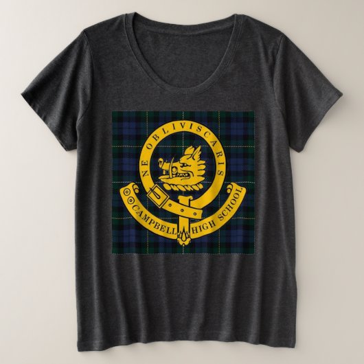 Les Femmes Tartan Loose-fit + Tee Logo (Design devant)