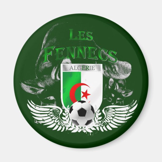 Les Fennecs Drapeau Algérie magnets (Devant)