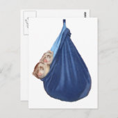 Les Ferrets Dans Un Sac À Dormir Carte Postale (Devant / Derrière)