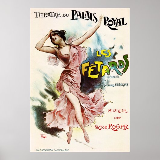 LES FETARDS Opera Theater Du Palais Koninklijk Fra Poster (Voorkant)