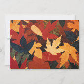 Les feuilles d'automne Faire-part de mariage (Dos)