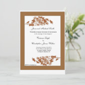 Les feuilles d'automne Faire-part de mariage (Debout devant)