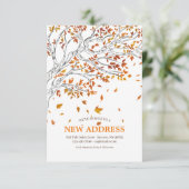 Les feuilles d'automne se déplacent Faire-part (Debout devant)