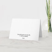 Les feuilles de calcul sont ma vie Carte de soumis (Dos)