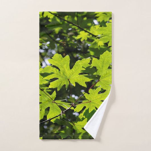 Les Feuilles de la forêt (Serviette à main)