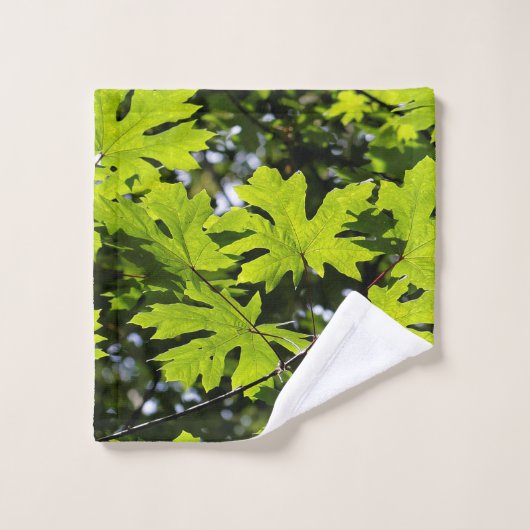 Les Feuilles de la forêt (Gant de toilette)