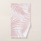 Les Feuilles de la Palme rose rousse rêvent les vi (Serviette à main)