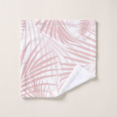 Les Feuilles de la Palme rose rousse rêvent les vi (Gant de toilette)