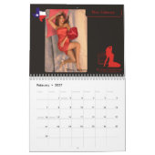 Les filles 2010 de calendrier du Texas 12 mois (Feb 2027)