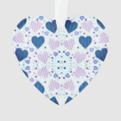 Les filles Aiment Gymnastique Coeurs Acrylique Orn (dos)