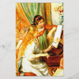 Les filles au papier papeterie pour piano