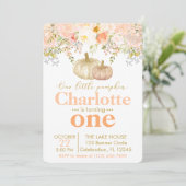 Les filles Citrouilles de pêche tombent Invitation (Debout devant)