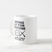 Les filles cool aiment la chasse Mug de chasse drô (Devant gauche)