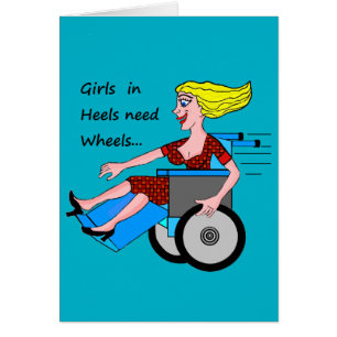 Les filles dans des talons ont besoin de roues