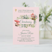 Les filles des bois Christening Invitations Baptêm (Debout devant)