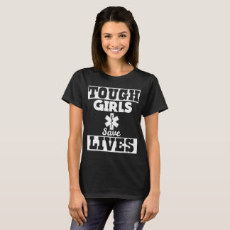 Les filles dures sauvent le T-shirt d'infirmier