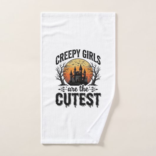 Les Filles Effrayantes Sont Les Plus Mignonnes Vec (Serviette à main)