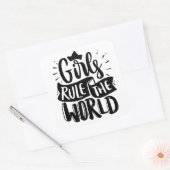 les filles gouvernent le monde autocollant (Enveloppe)