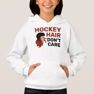 Les filles Hockey Hair s'en fiche la tête rouge