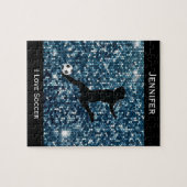 Les filles "I Love Soccer" Puzzle (Horizontal)