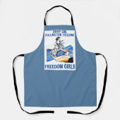 LES FILLES LIBRES ! (bleu) Tablier (Recto)
